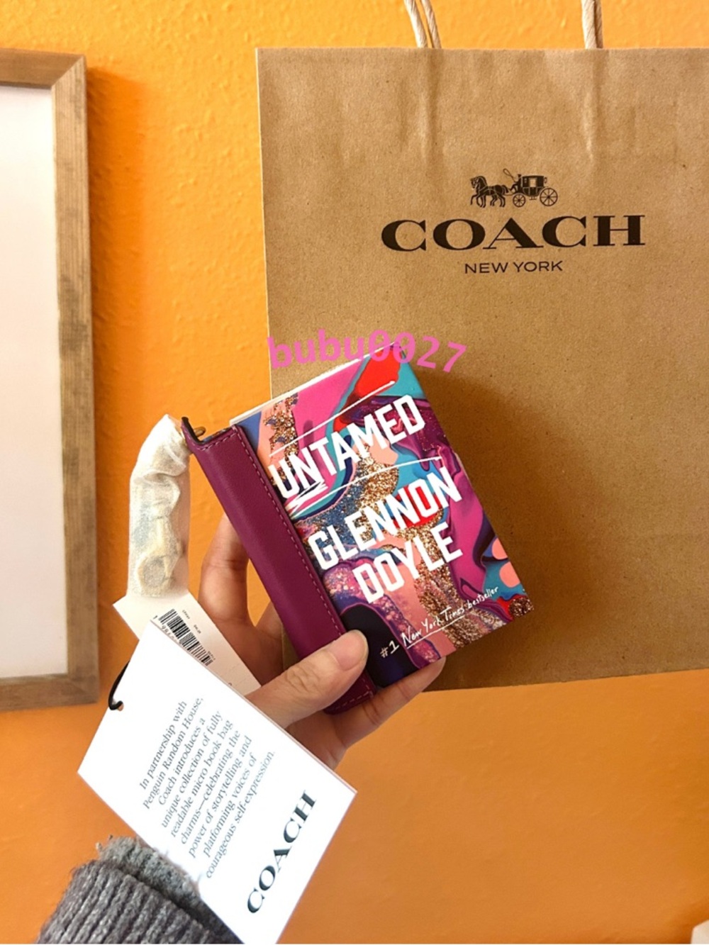 NWT🌈Coach Untamed By Glennon Doyle Book Bag Charm CFK44 Limited Edition Gift